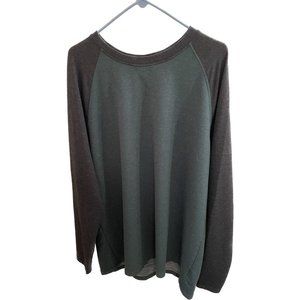 Orvis Sweater Mens Xl Green Sweatshirt Lightweight Pullover Casual Outdoor Rayon